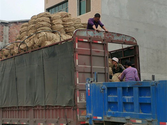 探討設(shè)備包裝防滑管樁草繩的選材與工藝